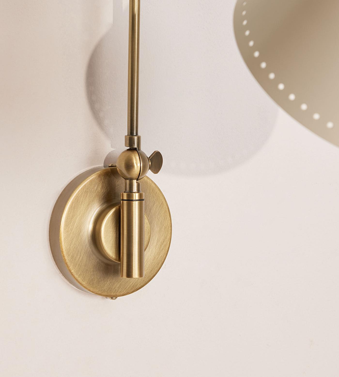 Vincent Wall Light, Cream Shade