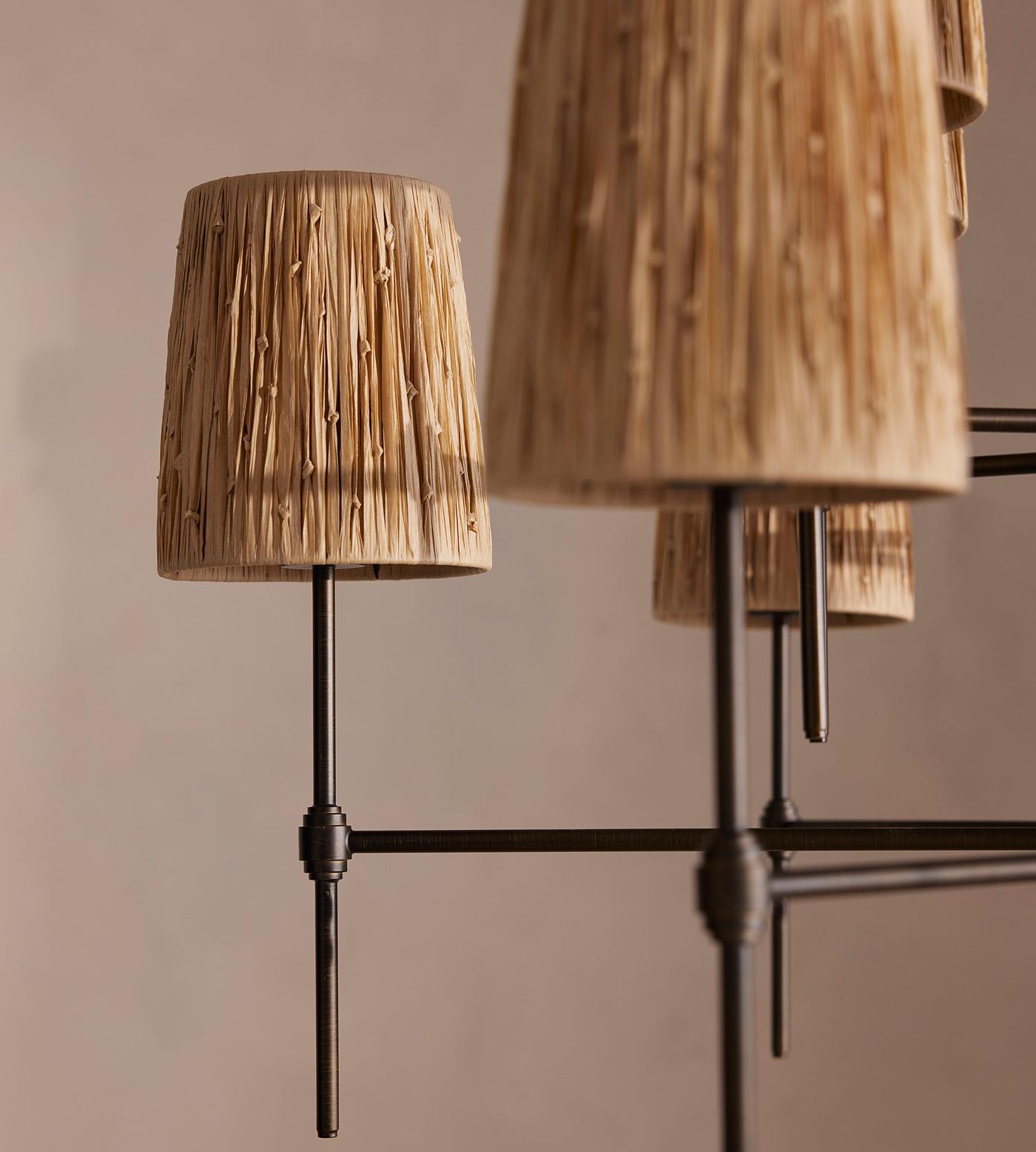 Isobella Chandelier, Blackened Brass, Large
