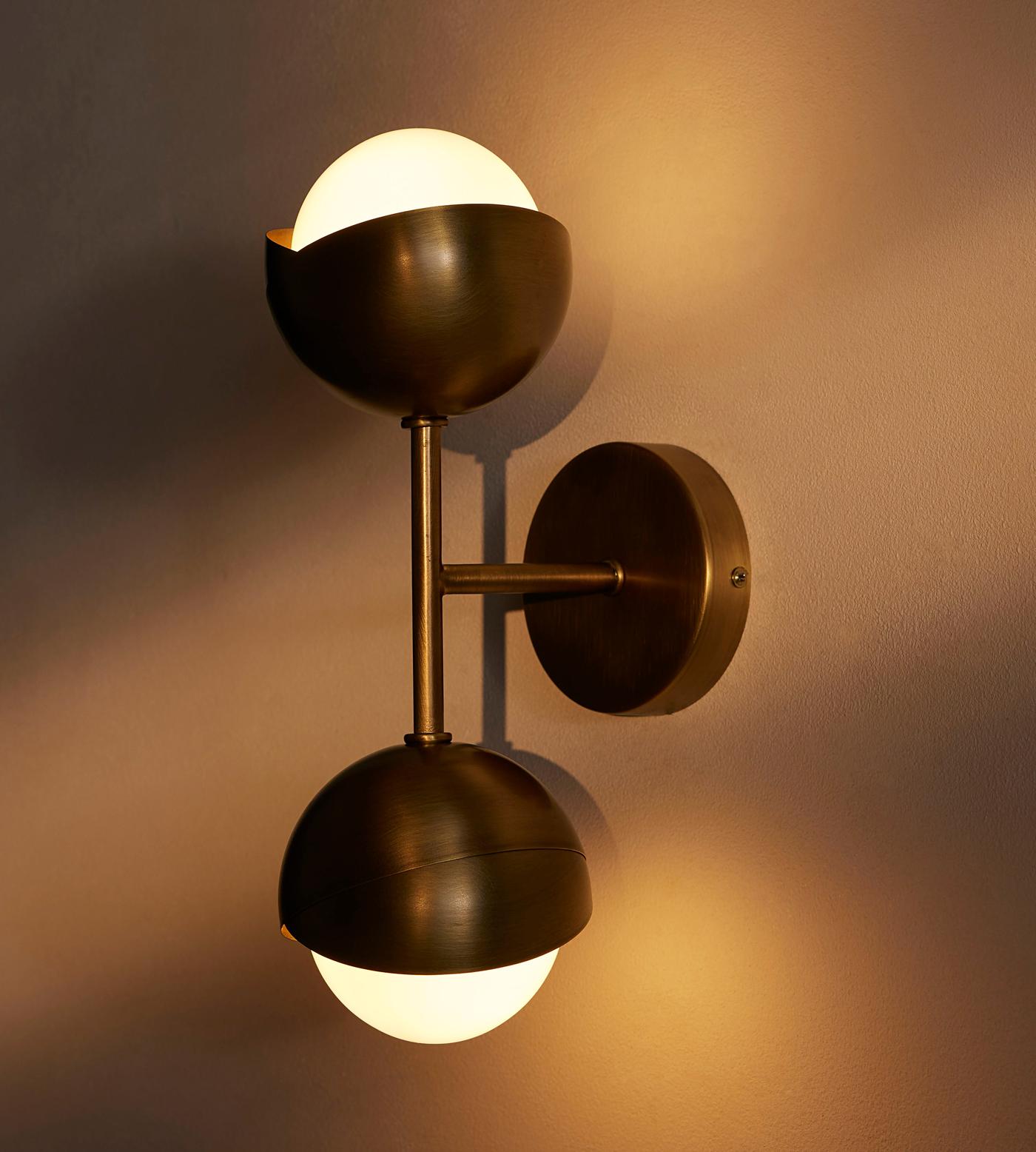 Seed Wall Sconce, Antique Brass