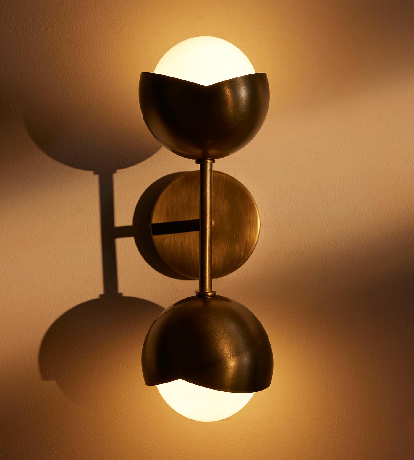 Seed Wall Sconce, Antique Brass