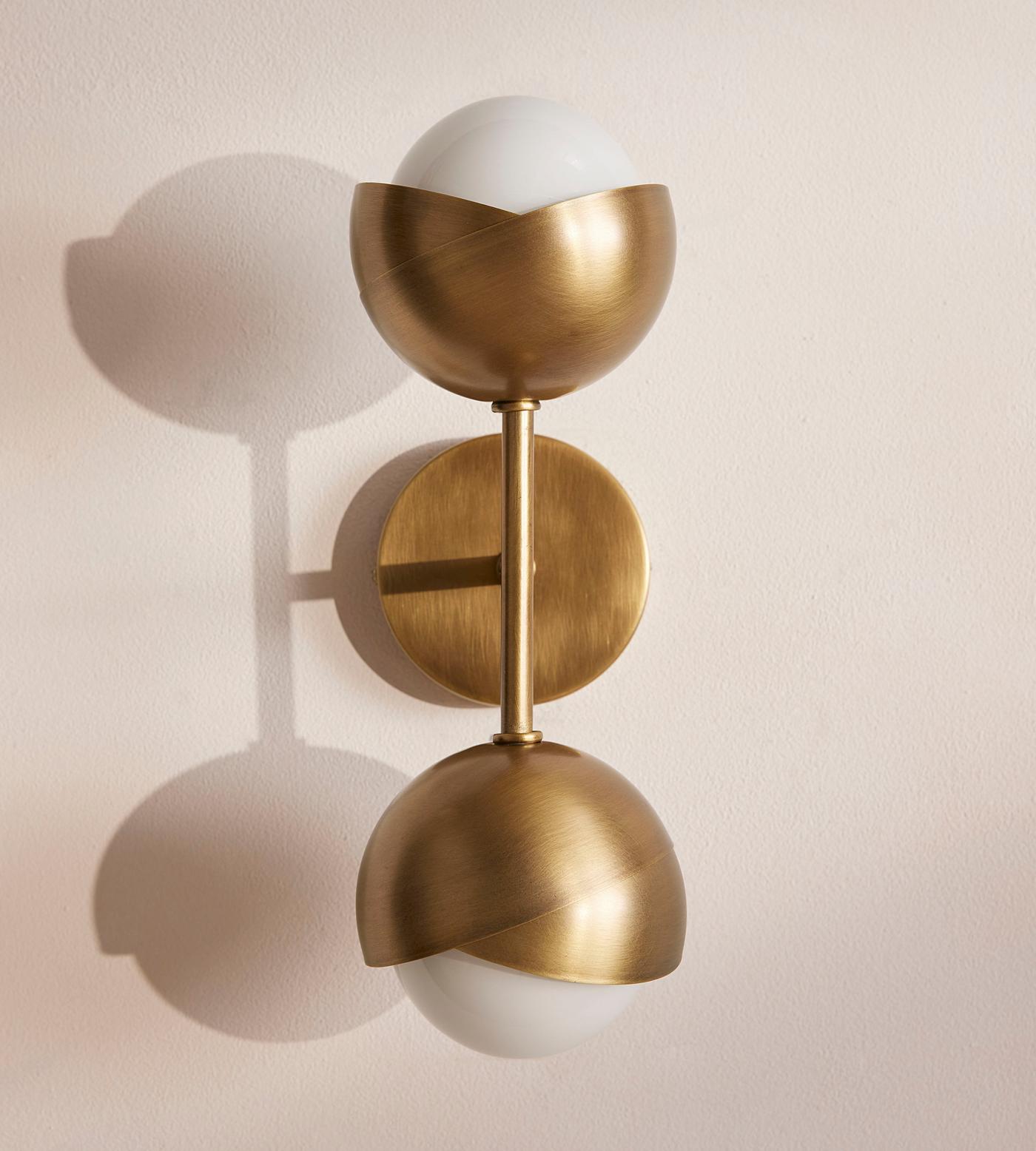 Seed Wall Sconce, Antique Brass
