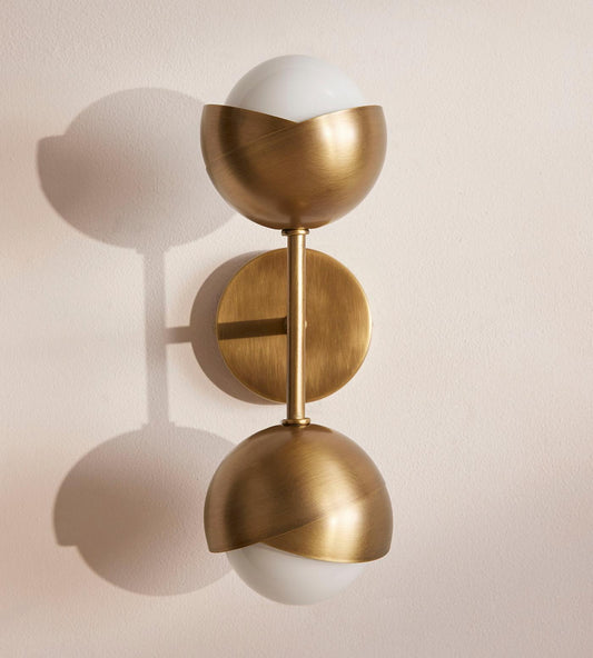 Seed Wall Sconce, Antique Brass