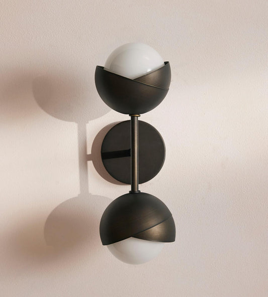Seed Wall Sconce, Blackened Brass