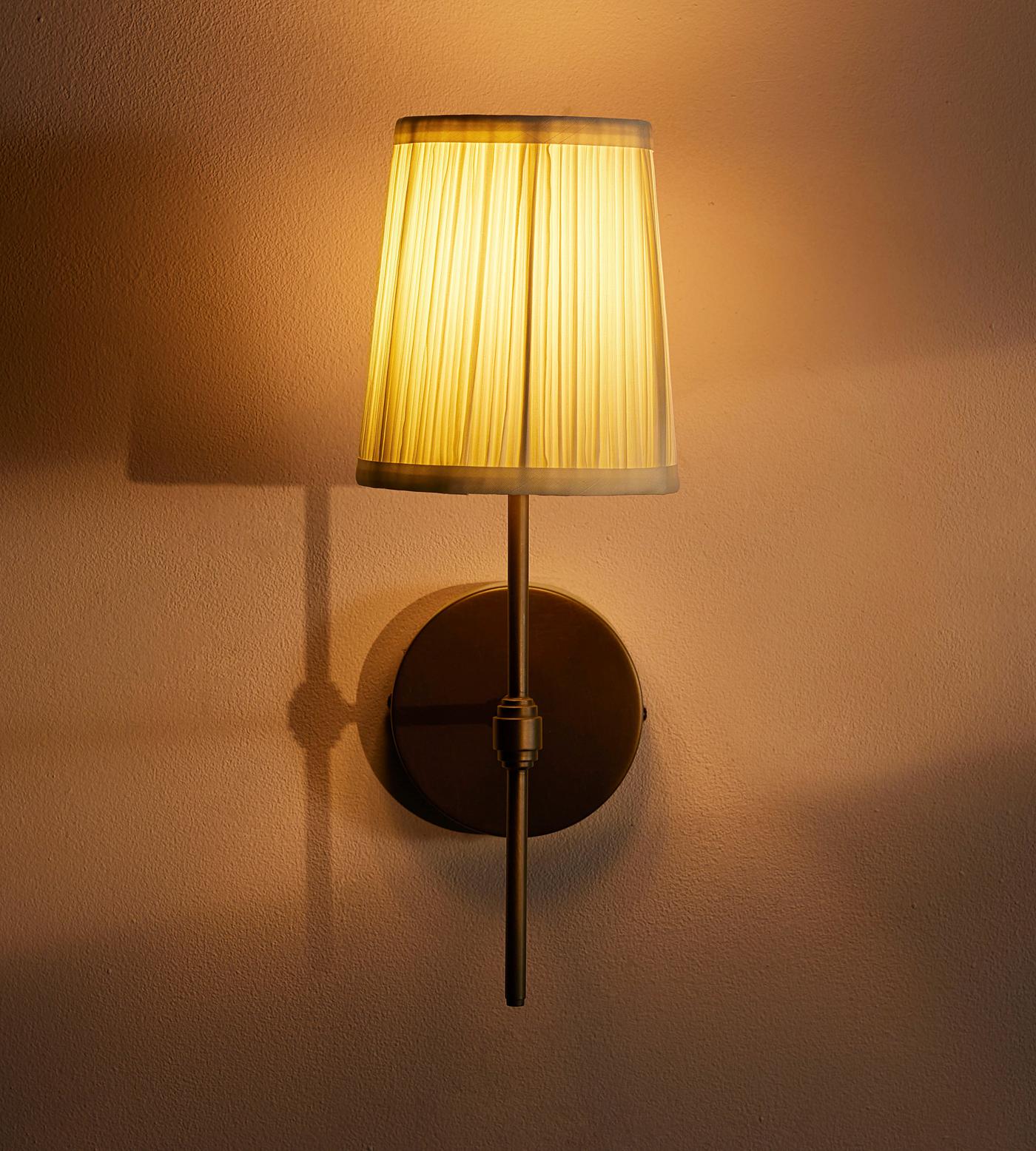 Isobella Wall Light, Antiqued Brass