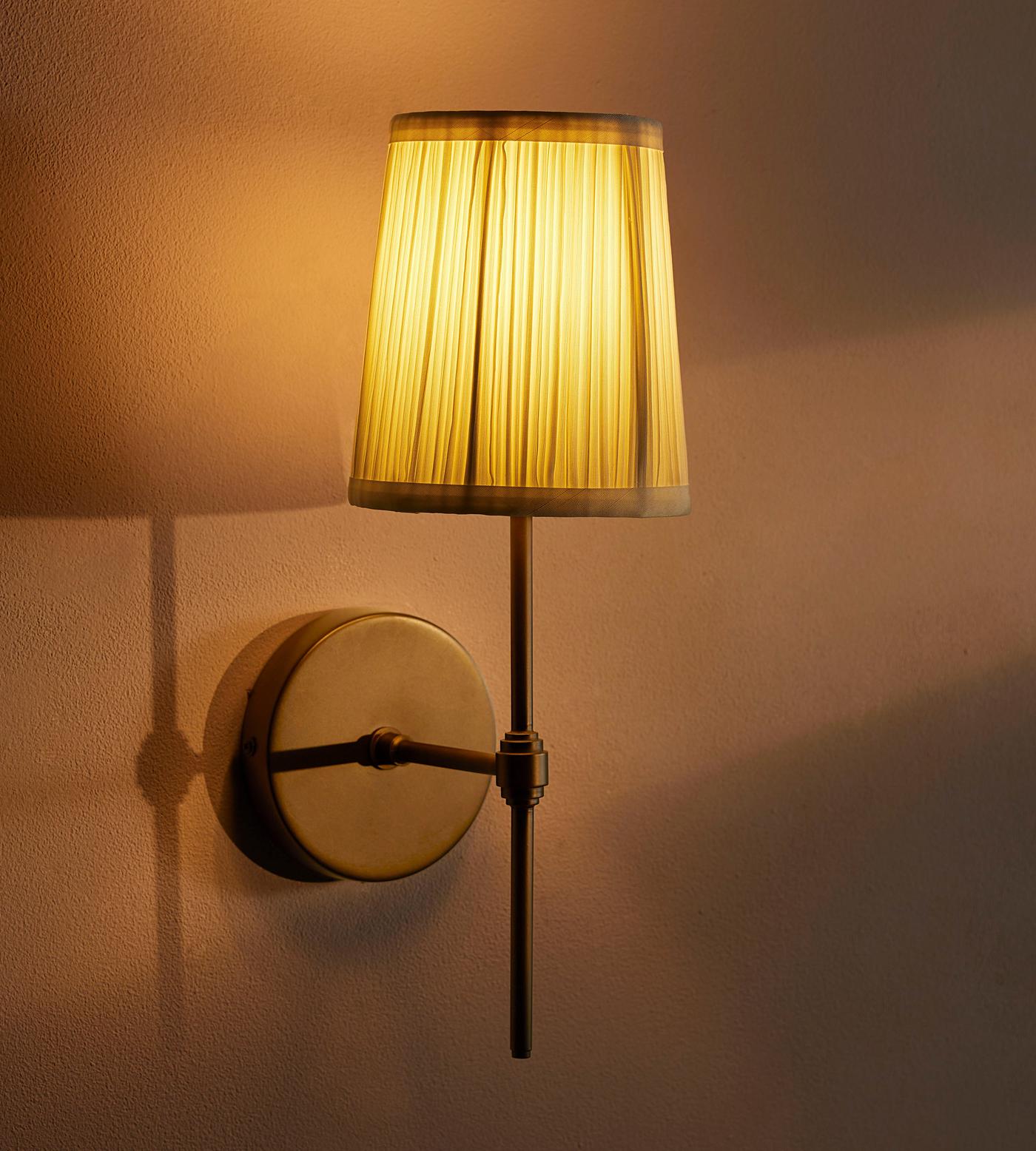 Isobella Wall Light, Antiqued Brass