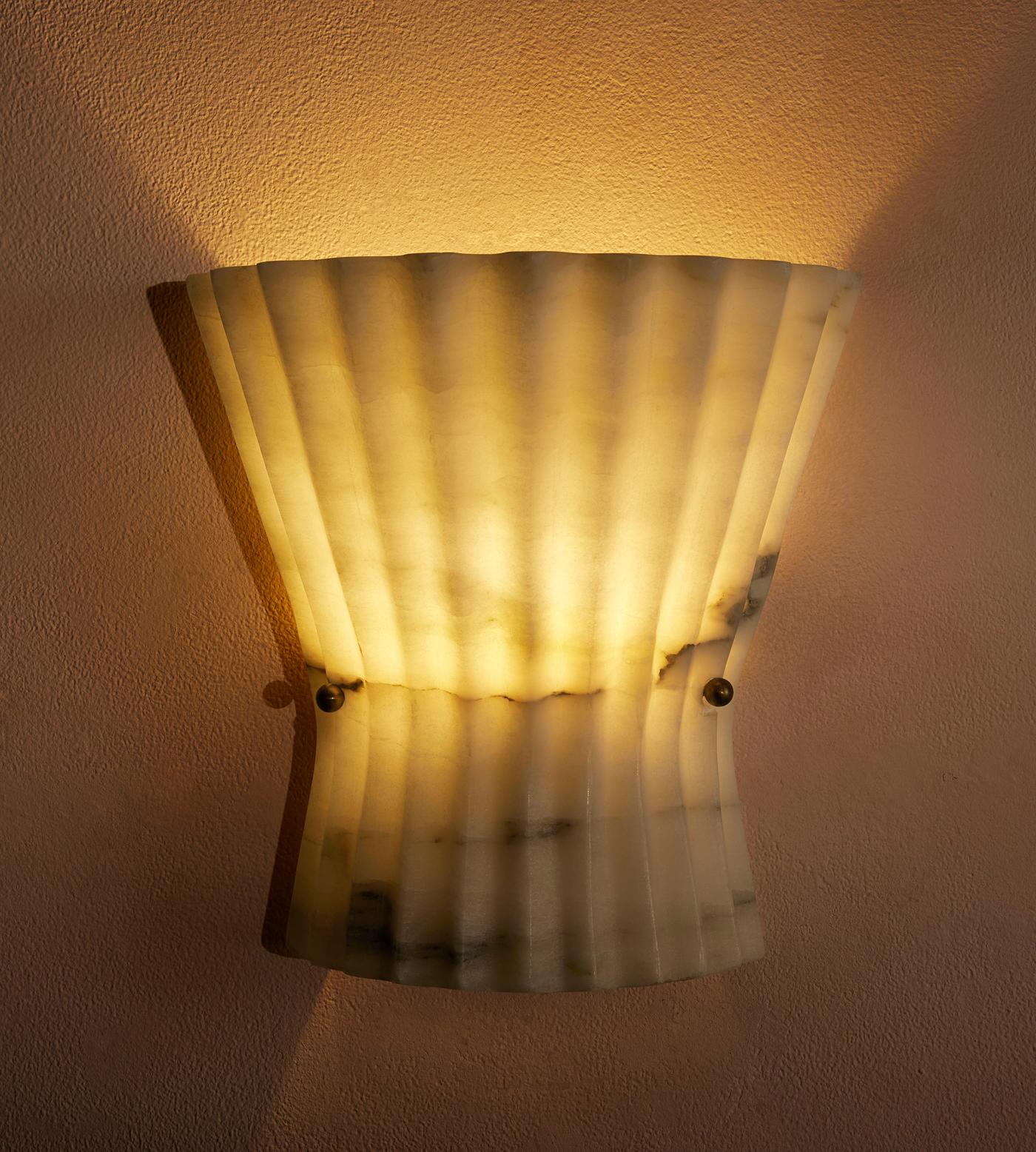 Mallory Wall Light, Alabaster