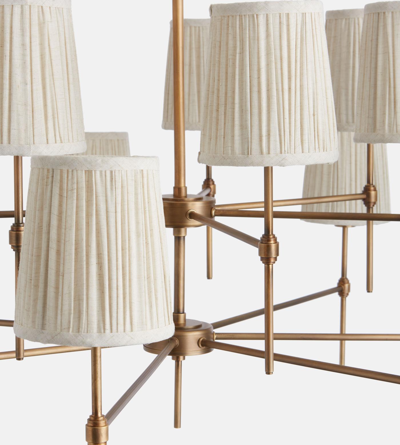 Isobella Chandelier, Antiqued Brass, Large