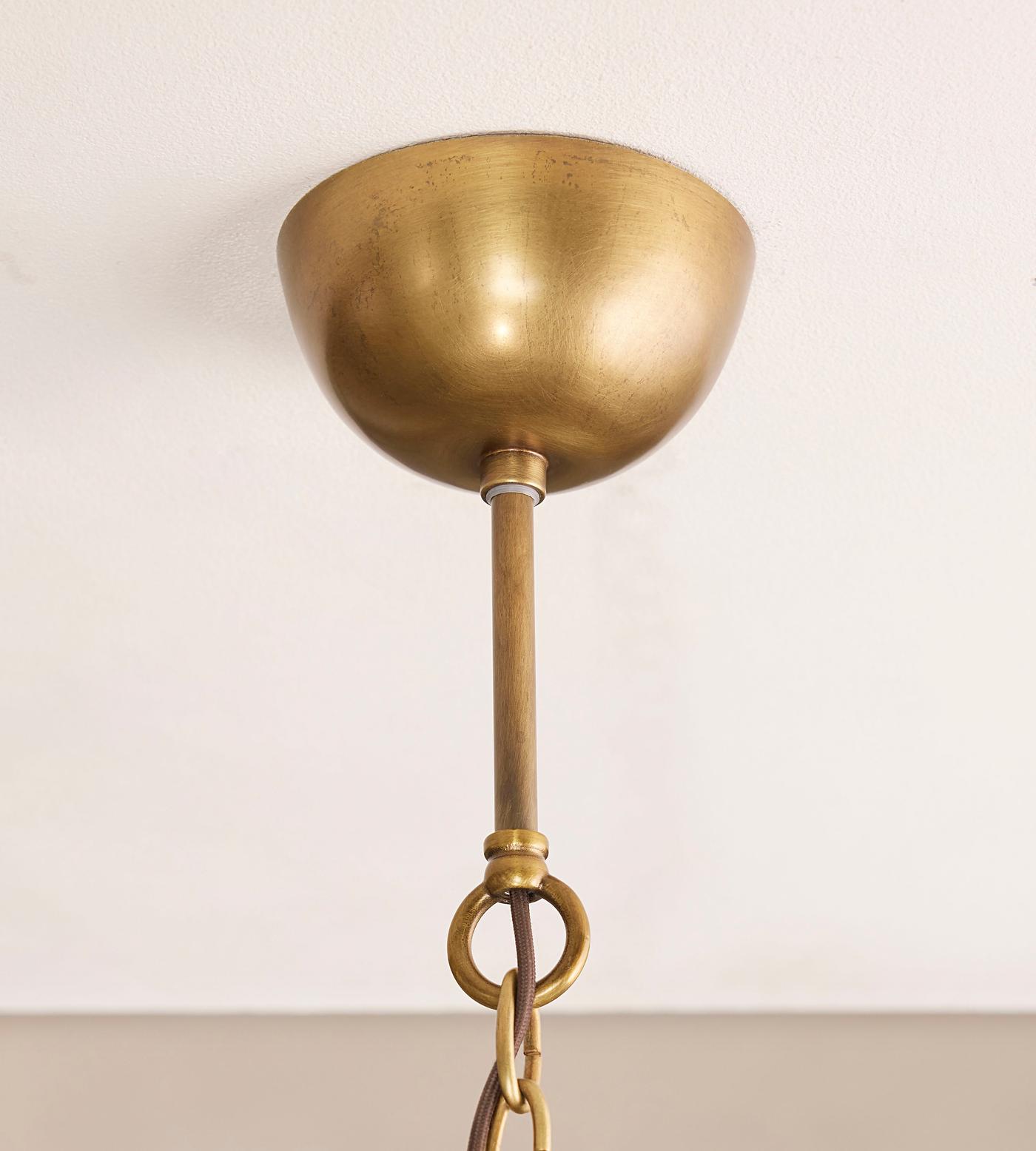 Lorenzo Chandelier, Milky Glass
